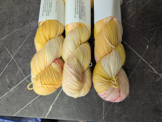 British Blue-faced Leicester high twist 4ply: Lemonade