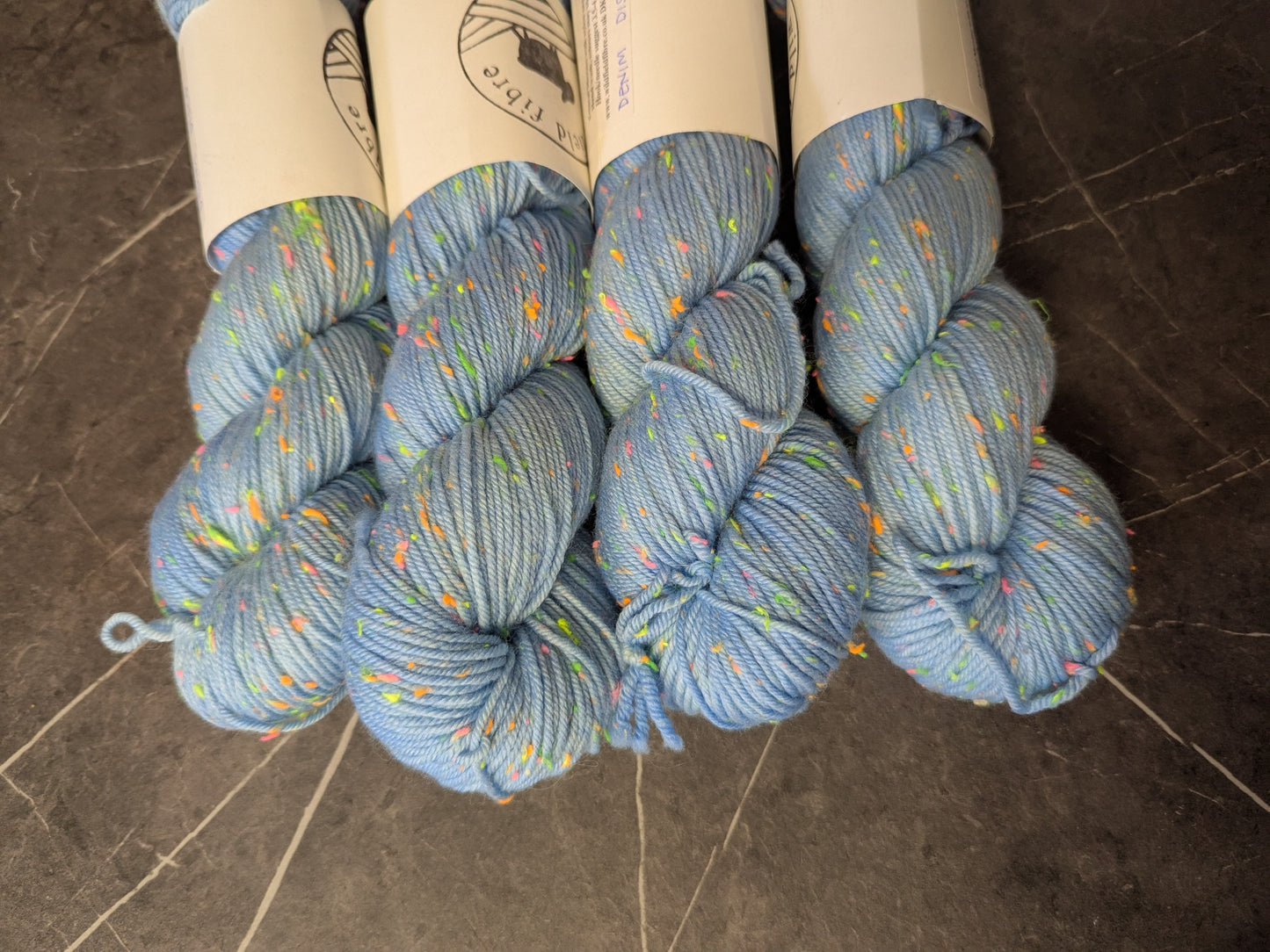 Merino/nylon Nep DK: Denim Disco