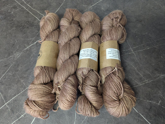 British Blue-faced Leicester/Silk DK: Mink